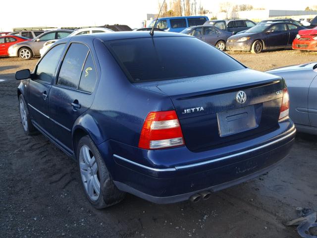 3VWSE69M14M120683 - 2004 VOLKSWAGEN JETTA GLS BLUE photo 3