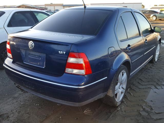 3VWSE69M14M120683 - 2004 VOLKSWAGEN JETTA GLS BLUE photo 4