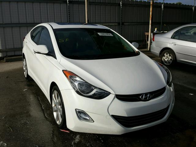 5NPDH4AE8DH427477 - 2013 HYUNDAI ELANTRA GL WHITE photo 1