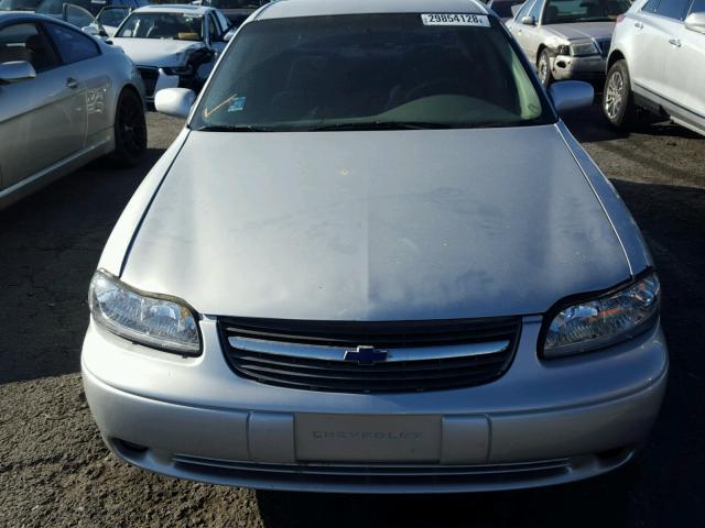 1G1NE52J12M530993 - 2002 CHEVROLET MALIBU LS SILVER photo 9