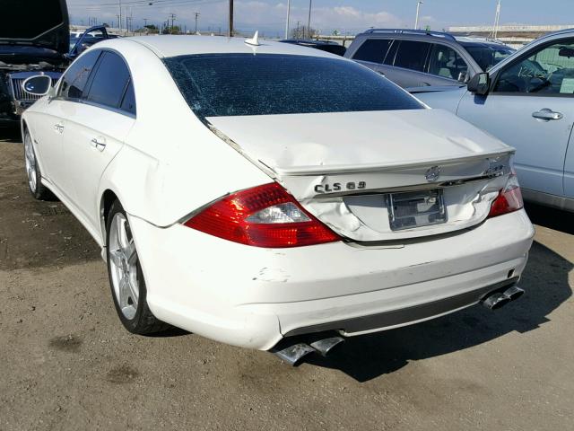 WDDDJ77X97A093590 - 2007 MERCEDES-BENZ CLS 63 AMG WHITE photo 3