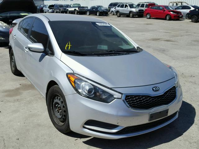 KNAFK4A61F5297819 - 2015 KIA FORTE LX SILVER photo 1