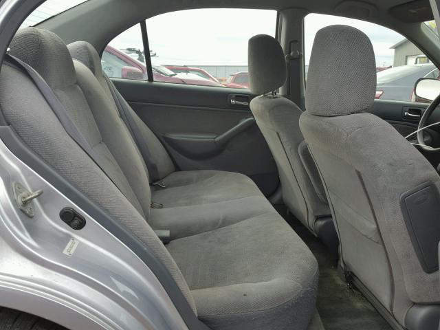 1HGES16612L020827 - 2002 HONDA CIVIC LX SILVER photo 6