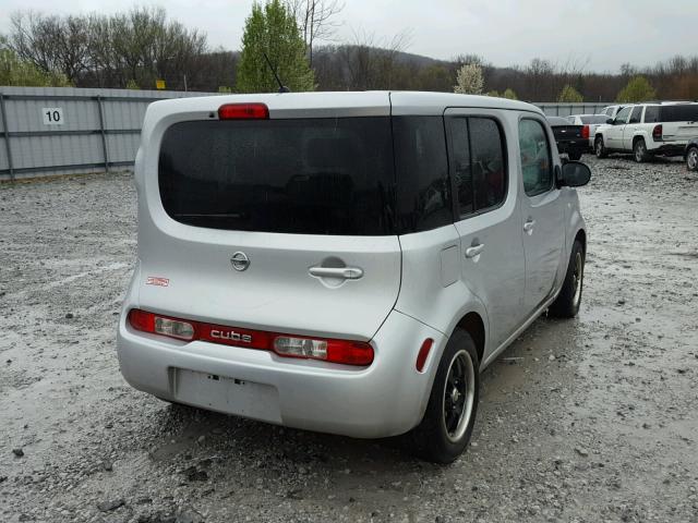 JN8AZ2KR5DT302247 - 2013 NISSAN CUBE S SILVER photo 4