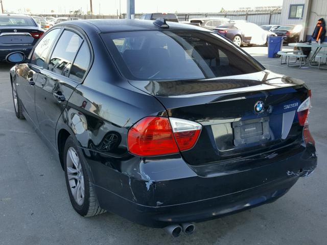 WBAVC53578FZ89616 - 2008 BMW 328 I SULE BLACK photo 3