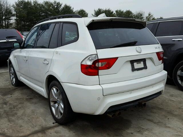WBXPA934X6WG86963 - 2006 BMW X3 3.0I WHITE photo 3