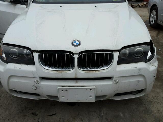 WBXPA934X6WG86963 - 2006 BMW X3 3.0I WHITE photo 7