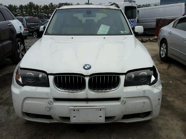 WBXPA934X6WG86963 - 2006 BMW X3 3.0I WHITE photo 9