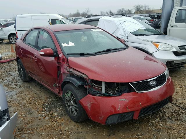 KNAFU4A21A5837301 - 2010 KIA FORTE EX BURGUNDY photo 1