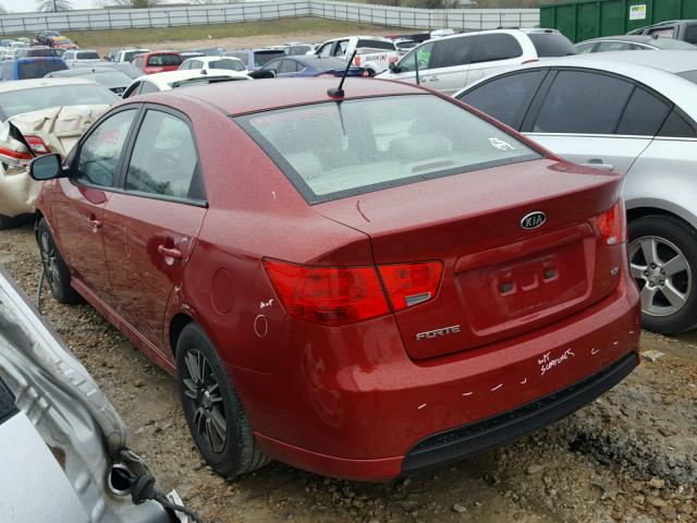 KNAFU4A21A5837301 - 2010 KIA FORTE EX BURGUNDY photo 3