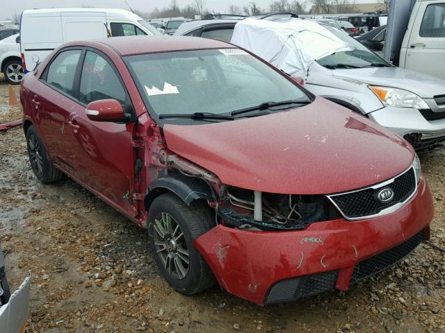 KNAFU4A21A5837301 - 2010 KIA FORTE EX BURGUNDY photo 9