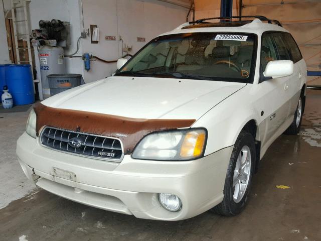 4S3BH806047610336 - 2004 SUBARU LEGACY OUT WHITE photo 2