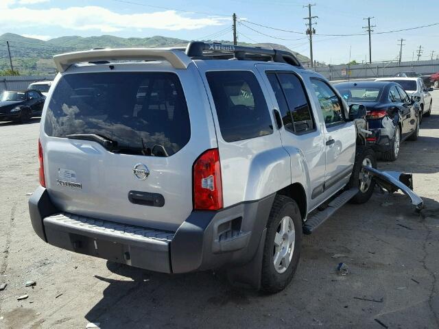 5N1AN08UX6C560916 - 2006 NISSAN XTERRA SILVER photo 4