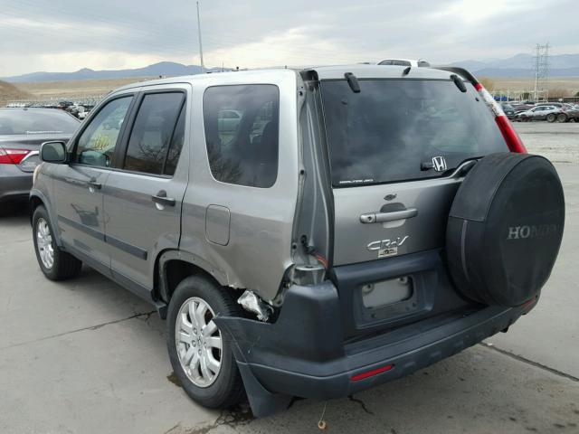 JHLRD78865C034872 - 2005 HONDA CR-V EX GRAY photo 3