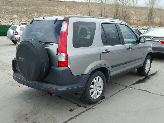 JHLRD78865C034872 - 2005 HONDA CR-V EX GRAY photo 4