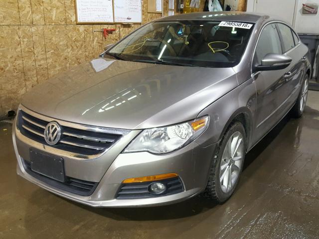 WVWHP7AN1CE507076 - 2012 VOLKSWAGEN CC LUXURY GOLD photo 2