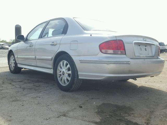 KMHWF35H34A062030 - 2004 HYUNDAI SONATA GLS SILVER photo 3