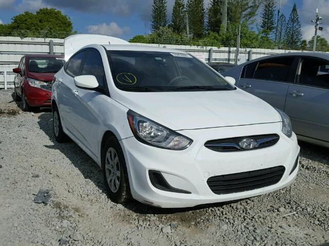 KMHCT4AE1EU640865 - 2014 HYUNDAI ACCENT GLS WHITE photo 1