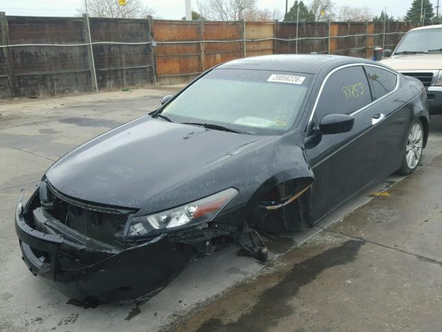 1HGCS2B83AA009505 - 2010 HONDA ACCORD EXL BLACK photo 2