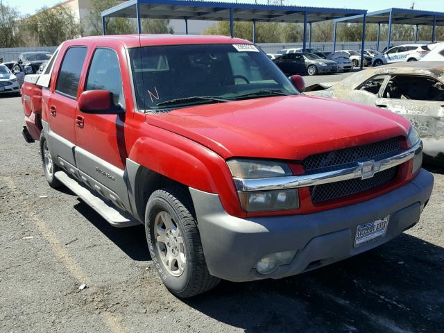 3GNEC13T72G142134 - 2002 CHEVROLET AVALANCHE RED photo 1