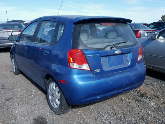 KL1TG62605B310178 - 2005 CHEVROLET AVEO LT BLUE photo 3