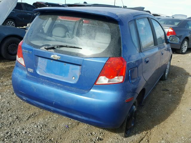 KL1TG62605B310178 - 2005 CHEVROLET AVEO LT BLUE photo 4