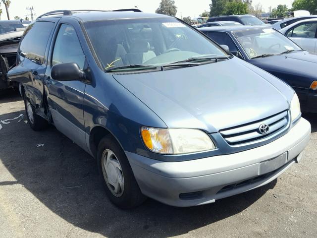 4T3ZF13C31U390879 - 2001 TOYOTA SIENNA LE BLUE photo 1