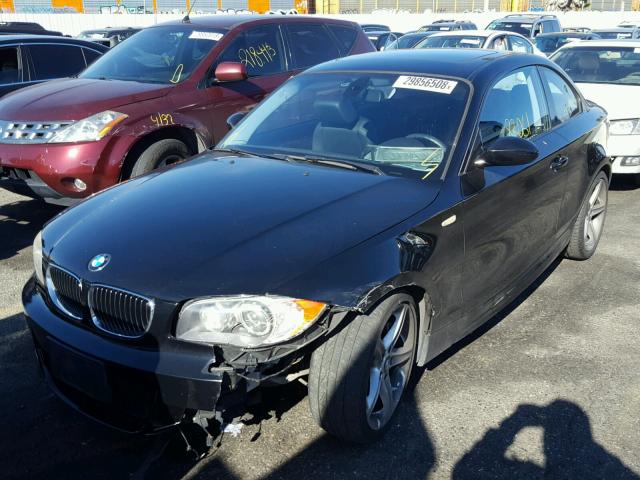 WBAUC735X9VK95310 - 2009 BMW 135 I BLACK photo 2