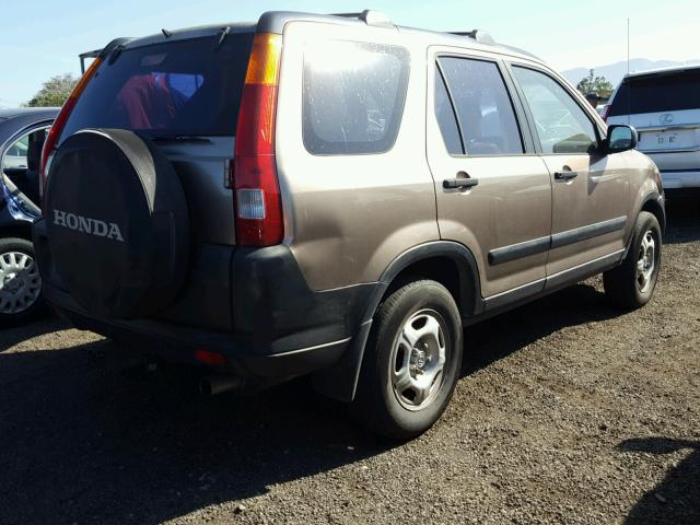 JHLRD78492C022725 - 2002 HONDA CR-V LX BROWN photo 4