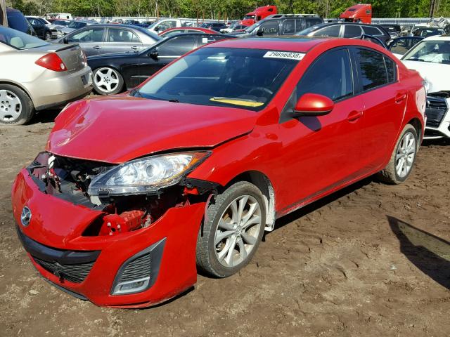 JM1BL1S51A1311866 - 2010 MAZDA 3 S RED photo 2