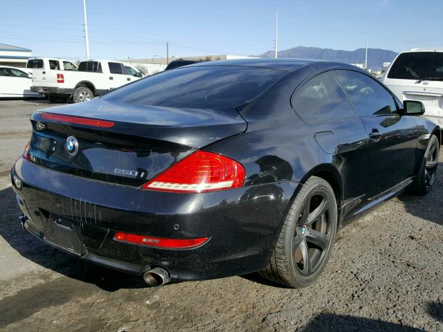 WBAEA53528CV91155 - 2008 BMW 650 I BLACK photo 4