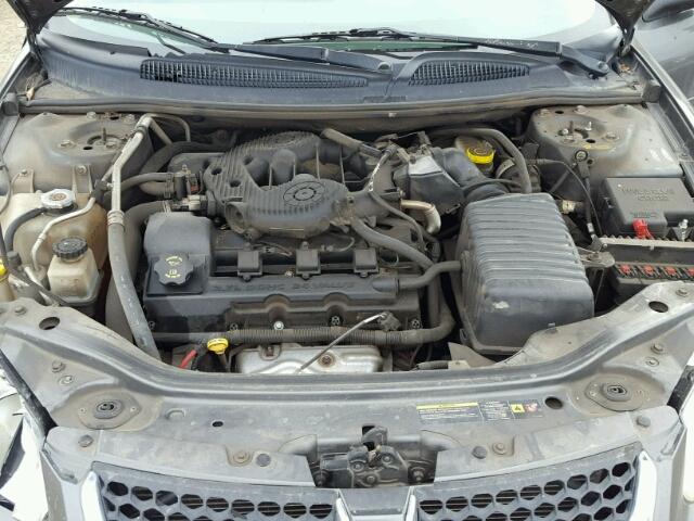 1B3EL46R75N592101 - 2005 DODGE STRATUS SX CHARCOAL photo 7