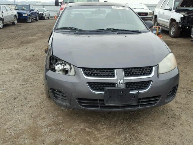 1B3EL46R75N592101 - 2005 DODGE STRATUS SX CHARCOAL photo 9