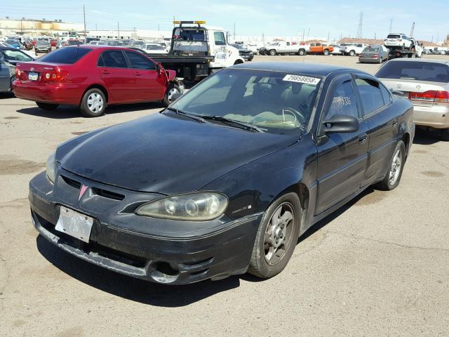 1G2NW52E03M737999 - 2003 PONTIAC GRAND AM G BLACK photo 2