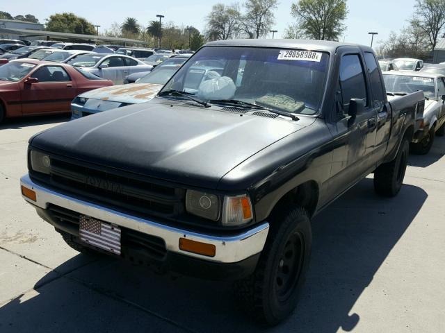 JT4RN93P6K0008337 - 1989 TOYOTA PICKUP 1/2 BLACK photo 2