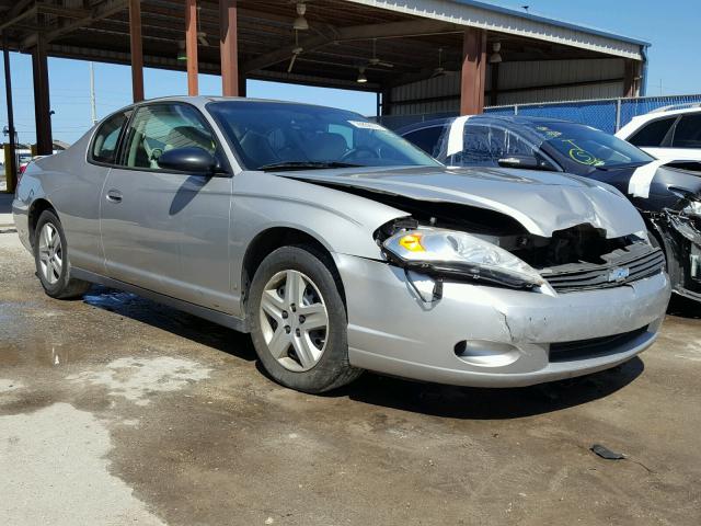 2G1WJ15K179201244 - 2007 CHEVROLET MONTE CARL SILVER photo 1