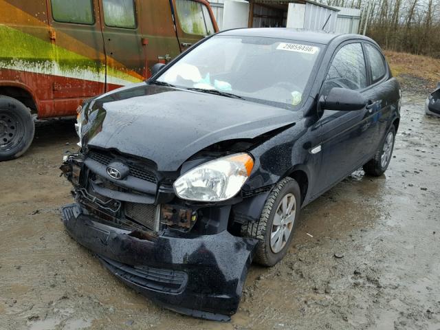 KMHCM36C08U103228 - 2008 HYUNDAI ACCENT GS BLACK photo 2