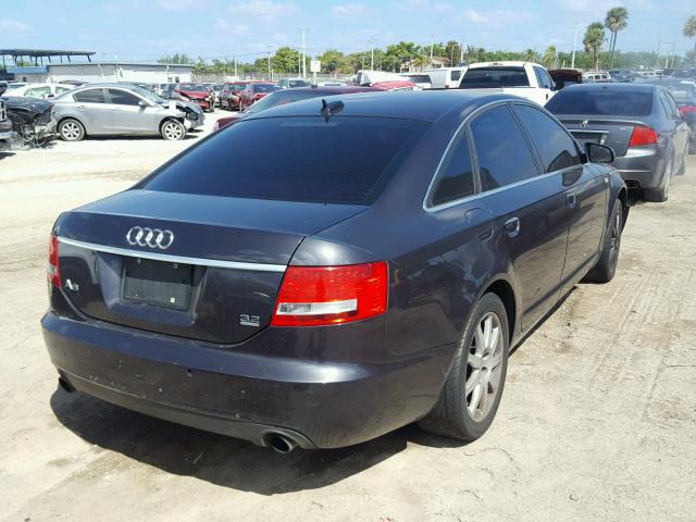 WAUDG74F45N063324 - 2005 AUDI A6 3.2 QUA CHARCOAL photo 4