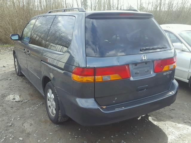 5FNRL18934B053760 - 2004 HONDA ODYSSEY EX GRAY photo 3