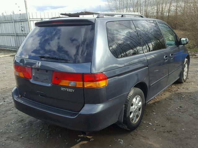 5FNRL18934B053760 - 2004 HONDA ODYSSEY EX GRAY photo 4