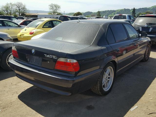 WBAGH83491DP26175 - 2001 BMW 740 IL BLACK photo 4