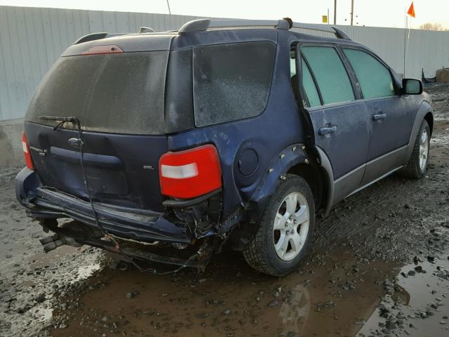 1FMDK05107GA29654 - 2007 FORD FREESTYLE BLUE photo 4