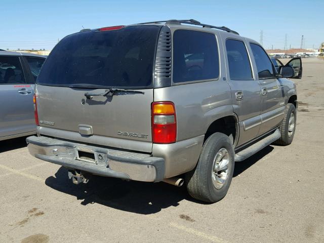 1GNEK13T61J122067 - 2001 CHEVROLET TAHOE K150 GRAY photo 4