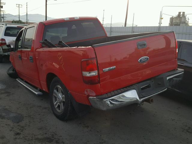 1FTPW14505KC88638 - 2005 FORD F150 SUPER RED photo 3