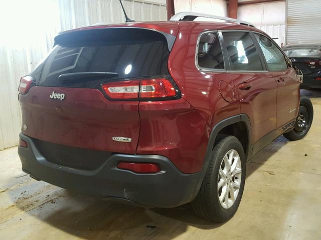 1C4PJLCB6FW712075 - 2015 JEEP CHEROKEE L RED photo 4