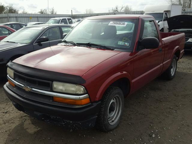 1GCCS14H038162827 - 2003 CHEVROLET S TRUCK S1 BURGUNDY photo 2