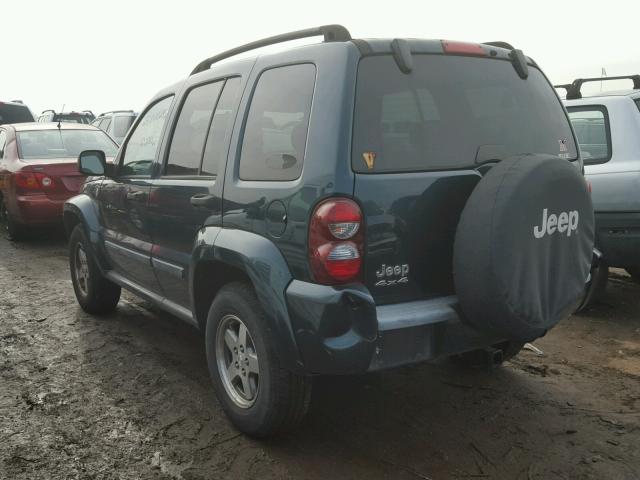 1J4GL38K15W671432 - 2005 JEEP LIBERTY RE GREEN photo 3