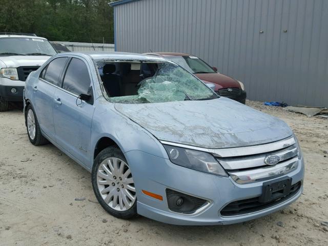 3FADP0L30BR129948 - 2011 FORD FUSION HYB BLUE photo 1