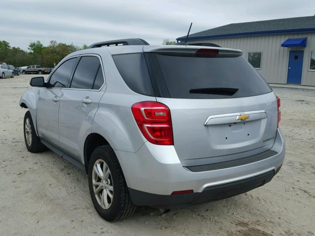 2GNALCEK6G6321072 - 2016 CHEVROLET EQUINOX LT SILVER photo 3