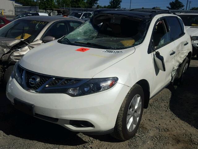 JN8AZ1MU2CW105528 - 2012 NISSAN MURANO S WHITE photo 2